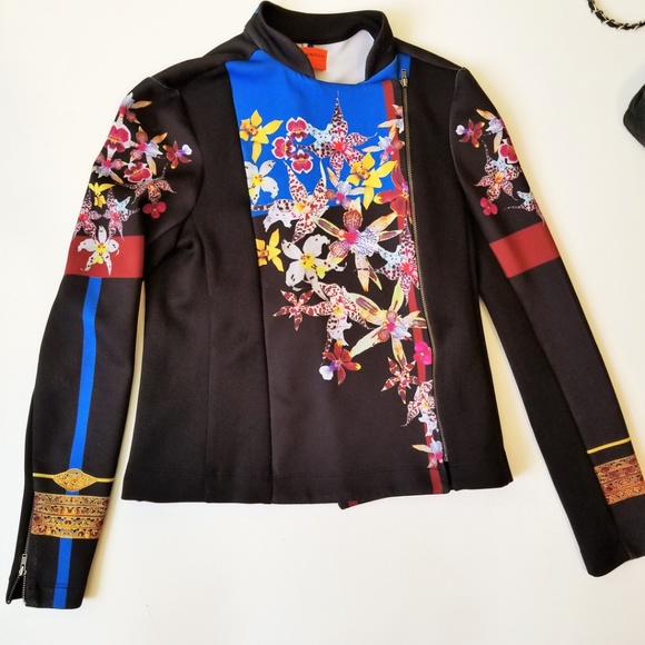Clover Canyon neoprene floral moto jacket - Picture 4 of 8